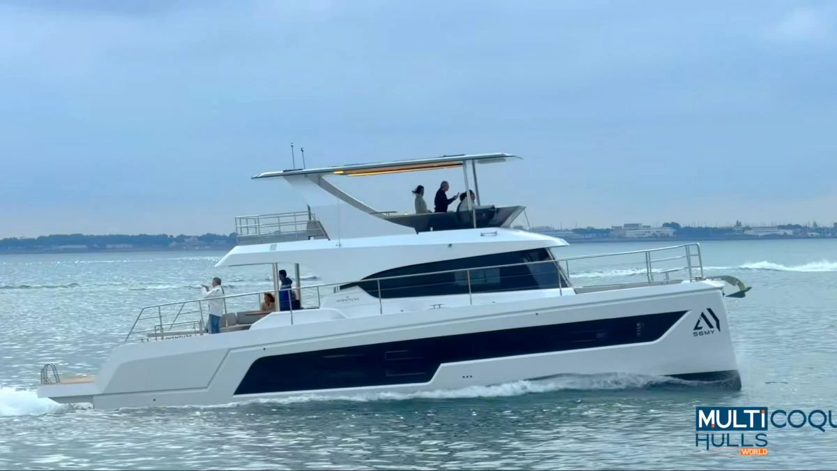Aventura 56 MY Review: A Spacious and Luxurious Evolution in Power Catamarans (VIDEO)